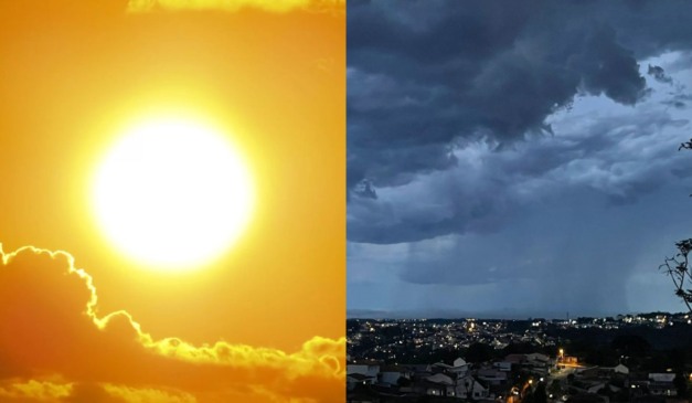Calorão e temporal no Natal