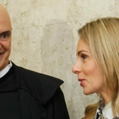 O ministro do STF Alexandre de Moraes e sua esposa, a dvogada Viviane Barci