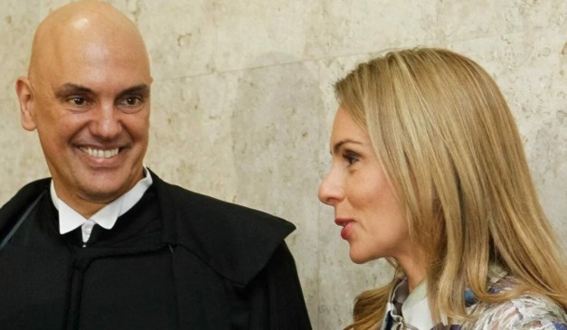 O ministro do STF Alexandre de Moraes e sua esposa, a dvogada Viviane Barci