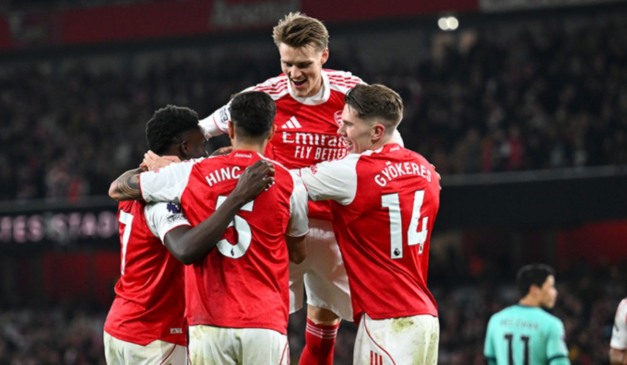 No dia 13/12, o Arsenal venceu o Wolves por 2x1.