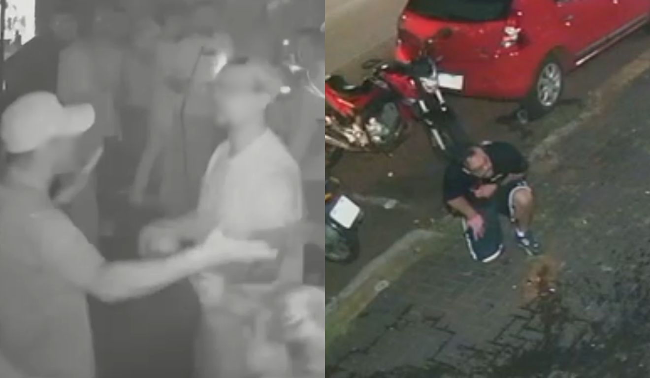 momento em que atleta é morto a tiros 