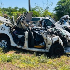 grave acidente carro arrastado PR-490