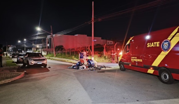 local onde o ciclista bateu no carro e morreu
