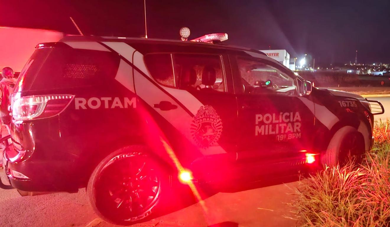 Viatura da Rotam em ocorrência que resultou em cinco mortes