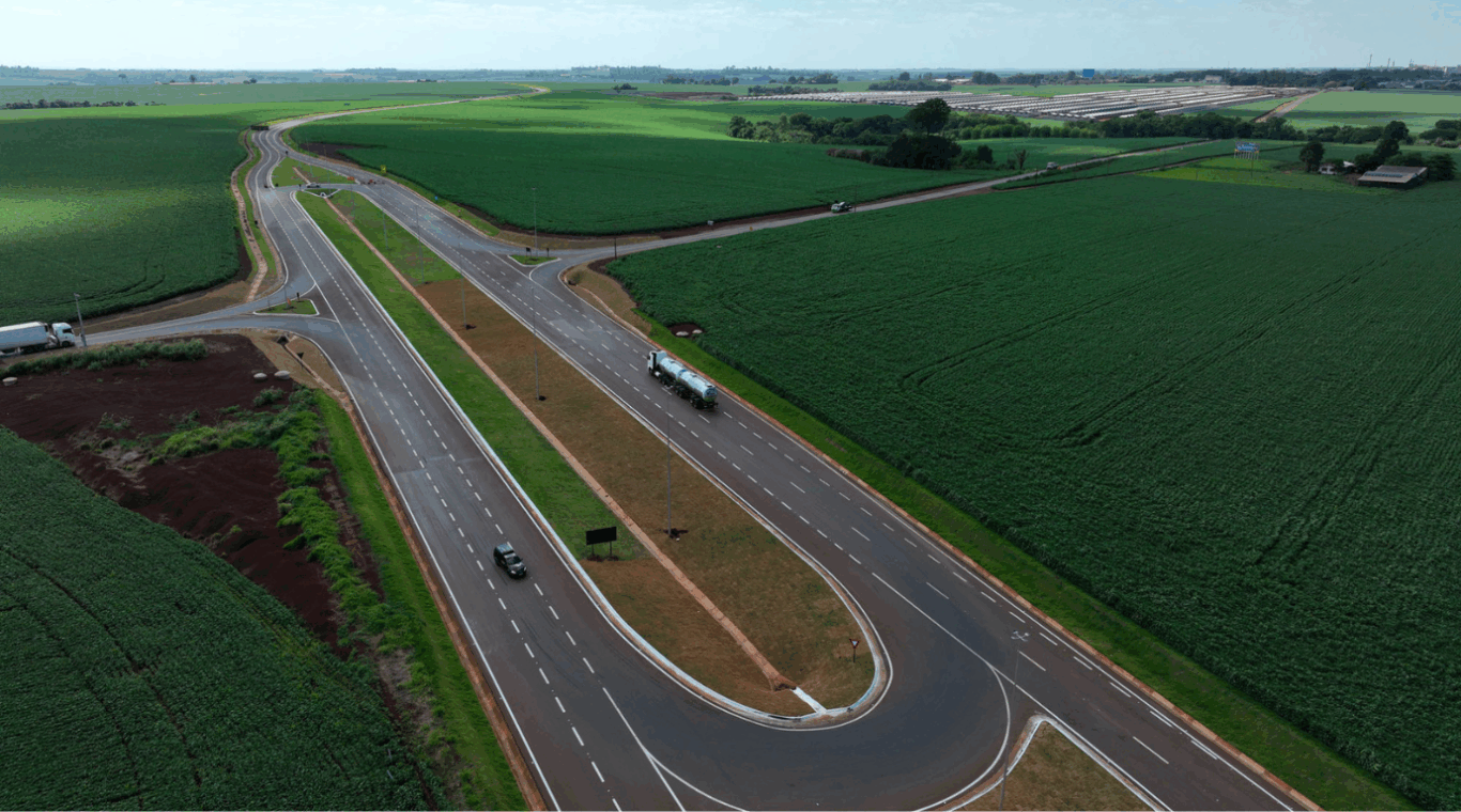 contorno viário de palotina, vista de cima contorno viário de palotina, vista de cima