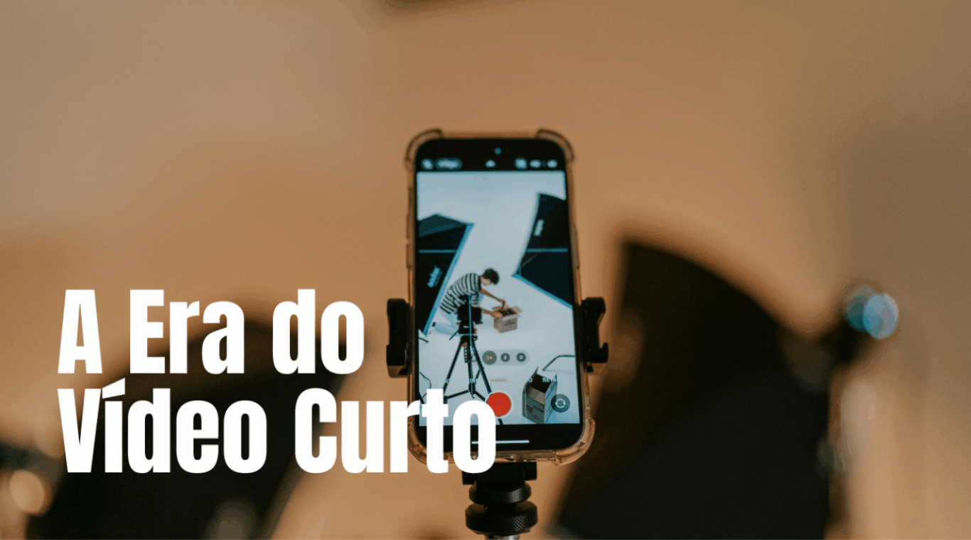 celular filmando em um set de filmagens
