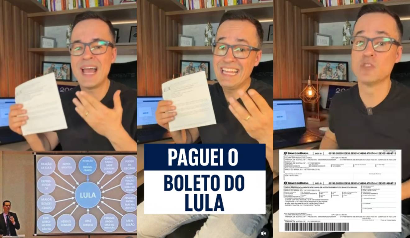 Ex-procurador Deltan Dallagnol pagou em juízo uma indenização ao presidente Lula no caso Power Point.