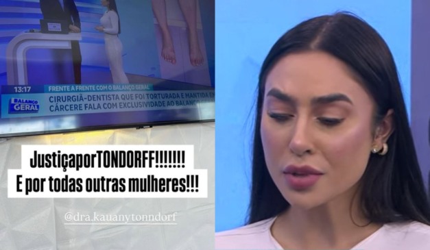 colagem com fotos de Kauany Tonndorf