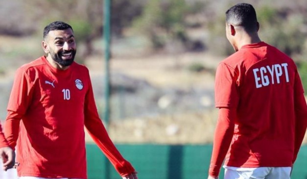 Salah (camisa 10), atacante do Liverpool, é o destaque do Egito na Copa Africana de Nações.