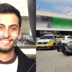 Montagem com foto do empresário Bassem Bassam Abdallah e o local da ocorrência no bairro Alto Boqueirão