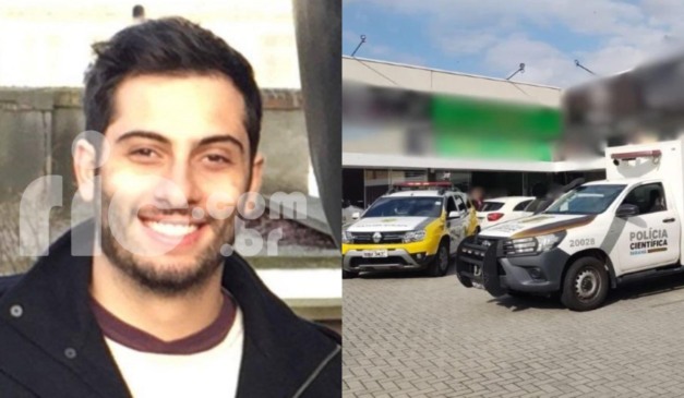 Montagem com foto do empresário Bassem Bassam Abdallah e o local da ocorrência no bairro Alto Boqueirão