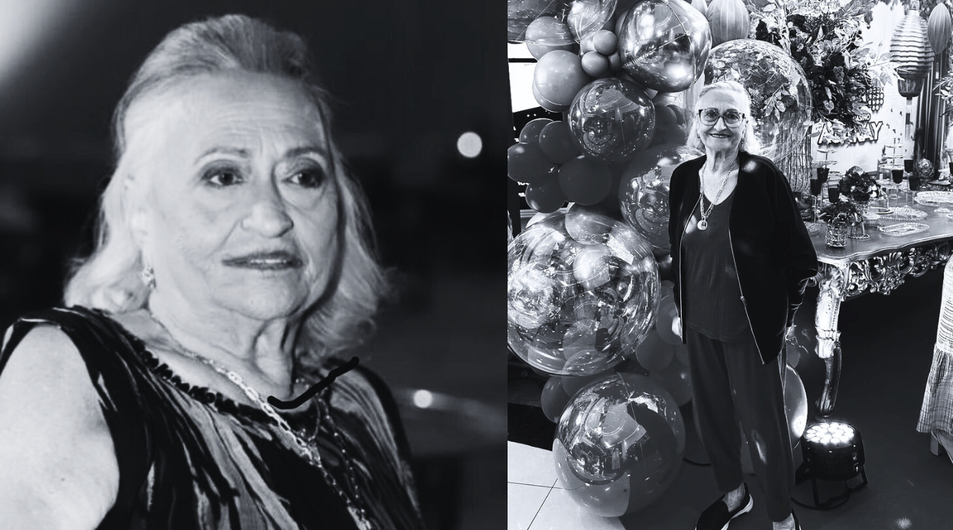 montagem de fotos preto e brancas de Maria Helena Kersten Carvalho