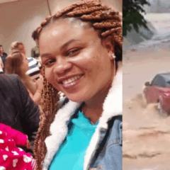 Família morre após carro ser arrastado por enxurrada em Palhoça