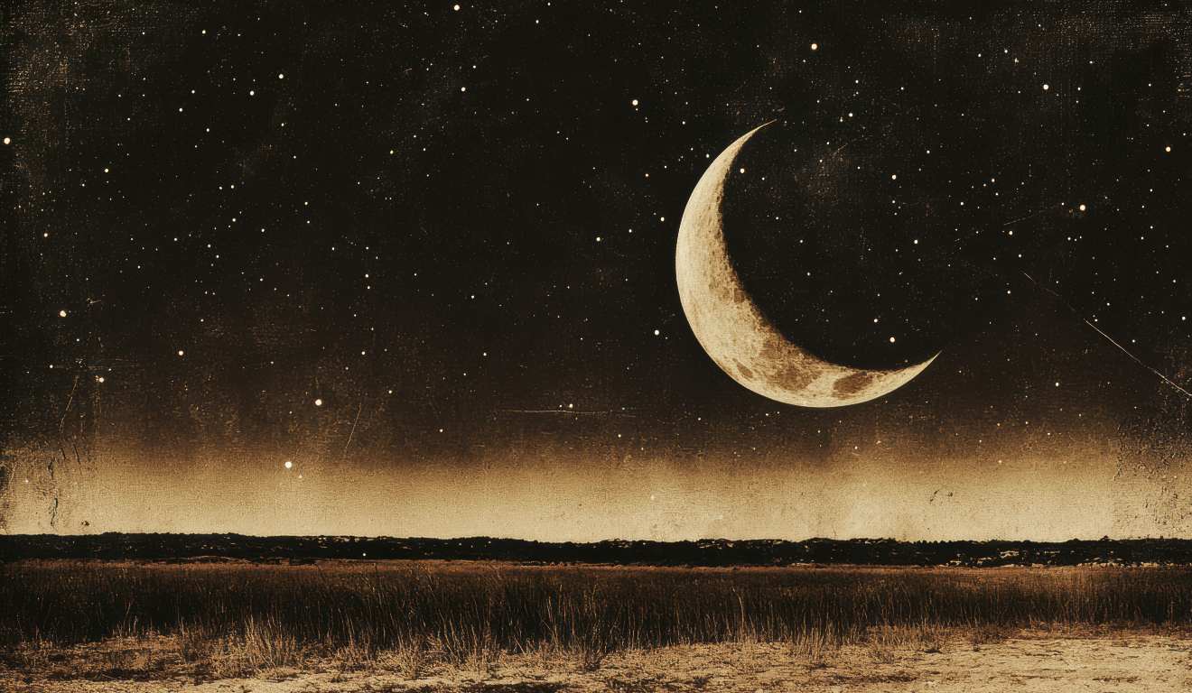 Imagem ilustrativa da lua minguante.