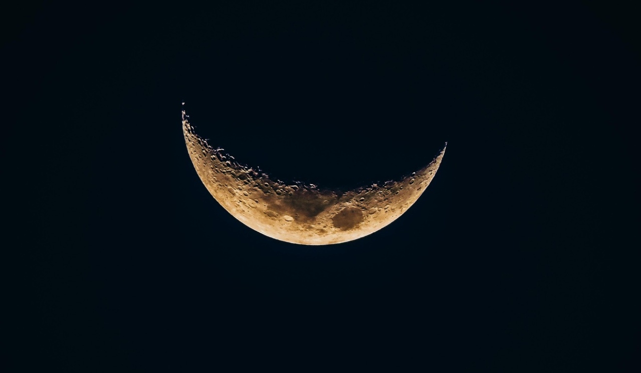 Imagem ilustrativa da lua minguante.