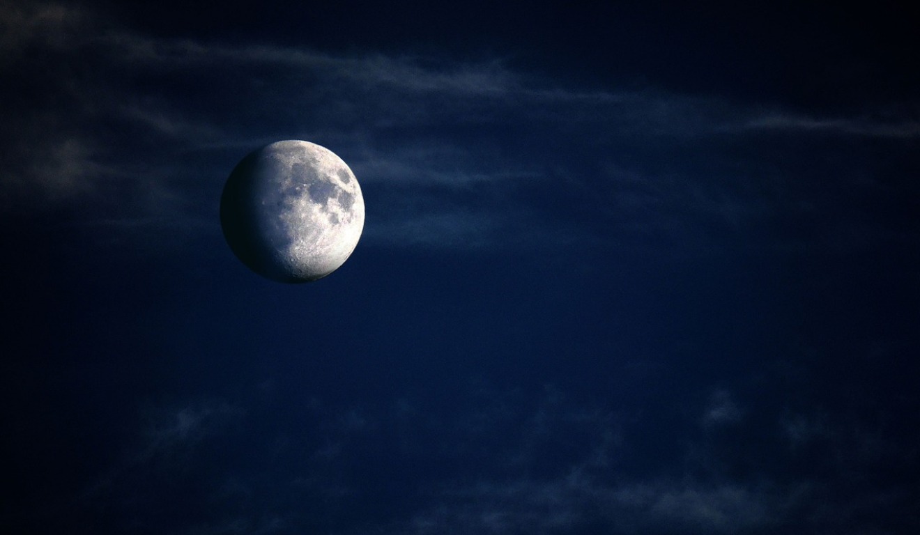 Imagem ilustrativa da lua crescente.