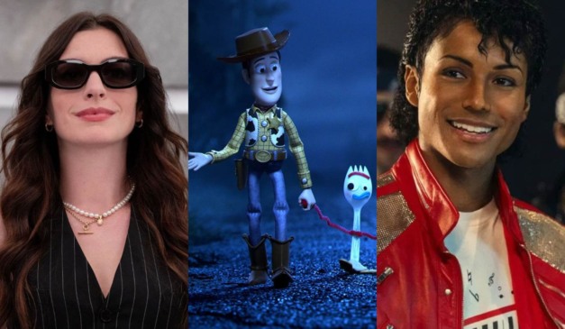 Colagem com filmes que estreiam em 2026.