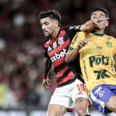 No primeiro turno o Flamengo venceu o Mirassol por 2x1.