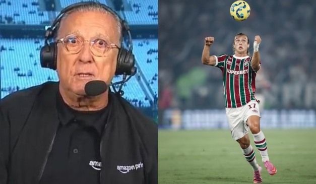 Narração viralizou nas redes sociais. (Fotos: Reprodução/Amazon e Marcelo Gonçalves/ Fluminense FC)