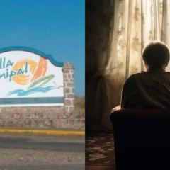 Placa da cidade na Argentina onde idosa foi presa por ocultar corpo da filha.