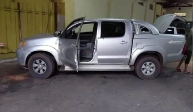 Caminhonete roubada em Medianeira foi recuperada pela Polícia Civil.