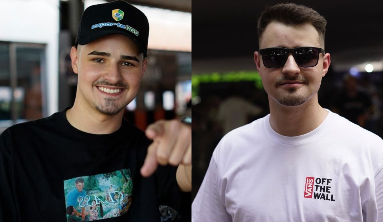 colagem com fotos de Luan Favil de Souza