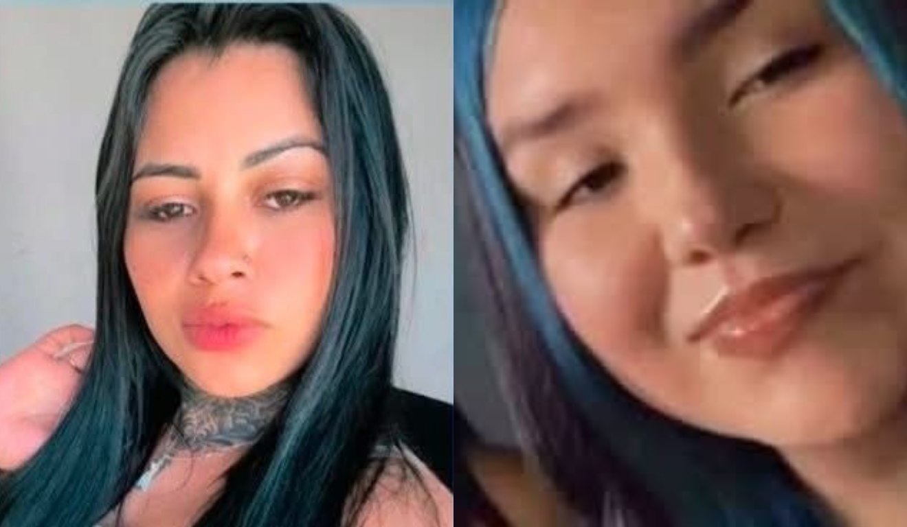 Montagem com fotos de Elisângela Gonçalves de Oliveira, de 28 anos, e Natalha Gonçalves Ribeiro, de 13.