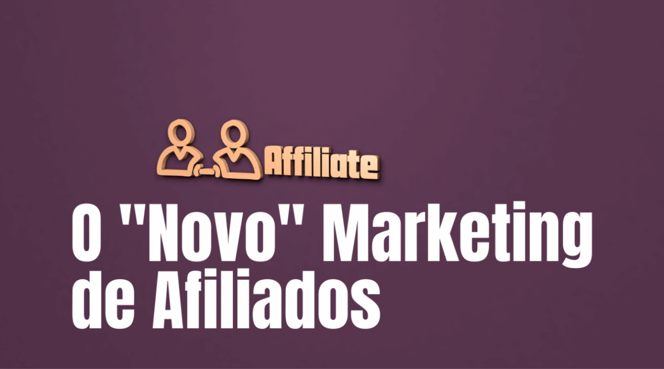 tela escrito "Novo" Marketing de Afiliados