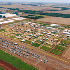 Foto aerea do Dia de Campo da C.Vale