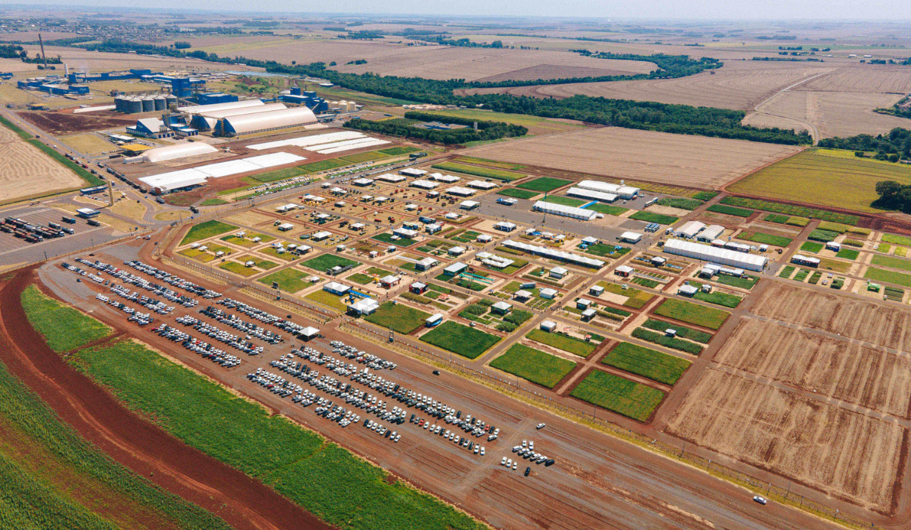 Foto aerea do Dia de Campo da C.Vale