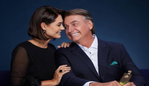 foto de michelle e jair bolsonaro