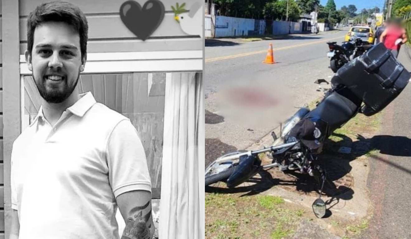 foto de Leonardo Wollinger Fogaça, de 29 anos, morreu neste domingo (30) após se envolver em um acidente entre duas motocicletas ocorrido no sábado (29), no bairro São Braz, em Curitiba