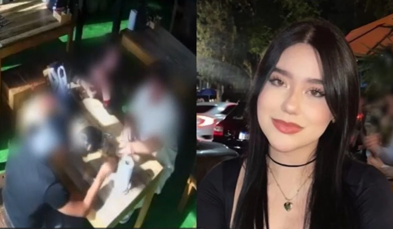 Colagem com fotos do motorista gabriel e  izabelle tremarin