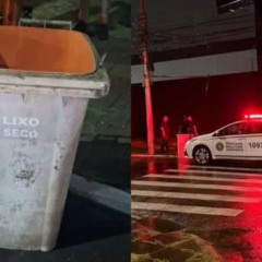 Local onde mulher foi encontrada morta em lixeira