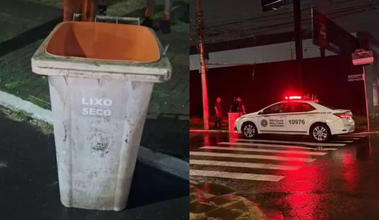 Local onde mulher foi encontrada morta em lixeira