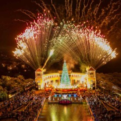 Espetáculo de natal no Parque Náutico.