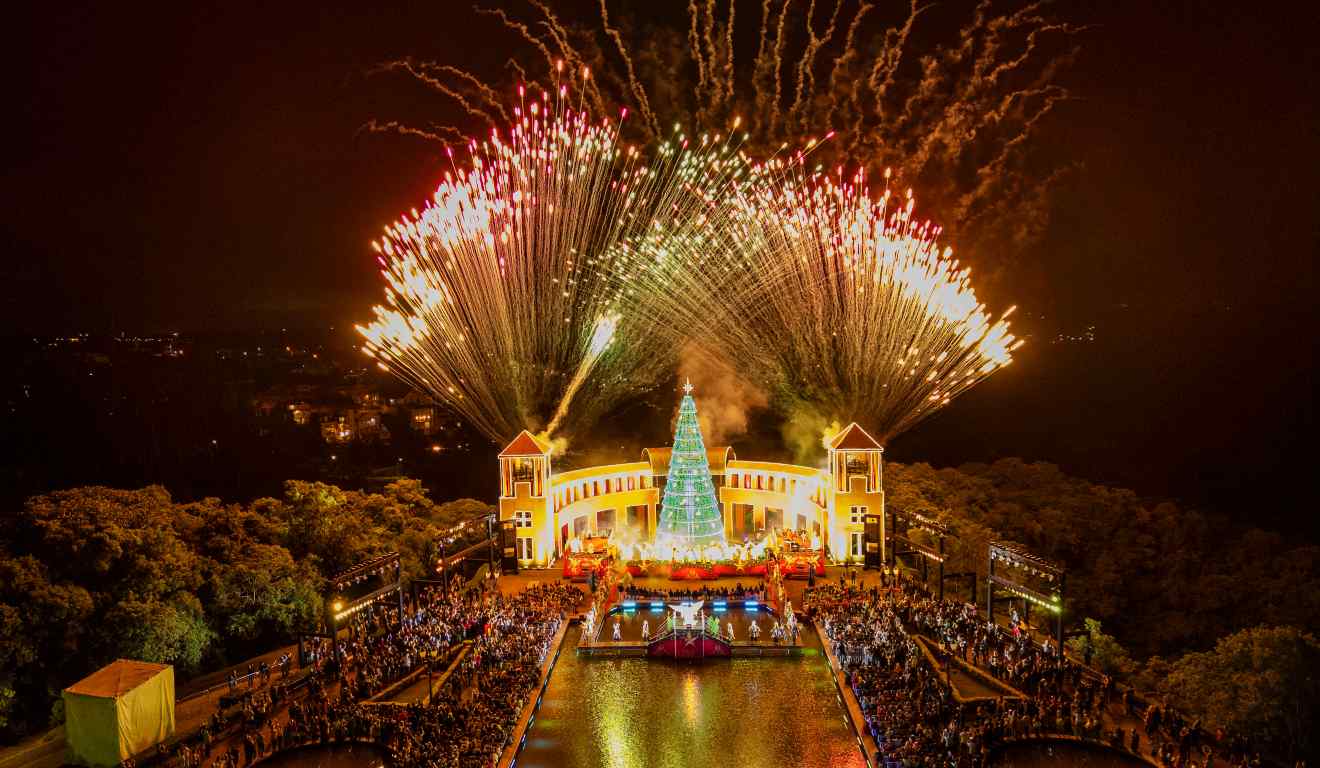 Espetáculo de natal no Parque Náutico.