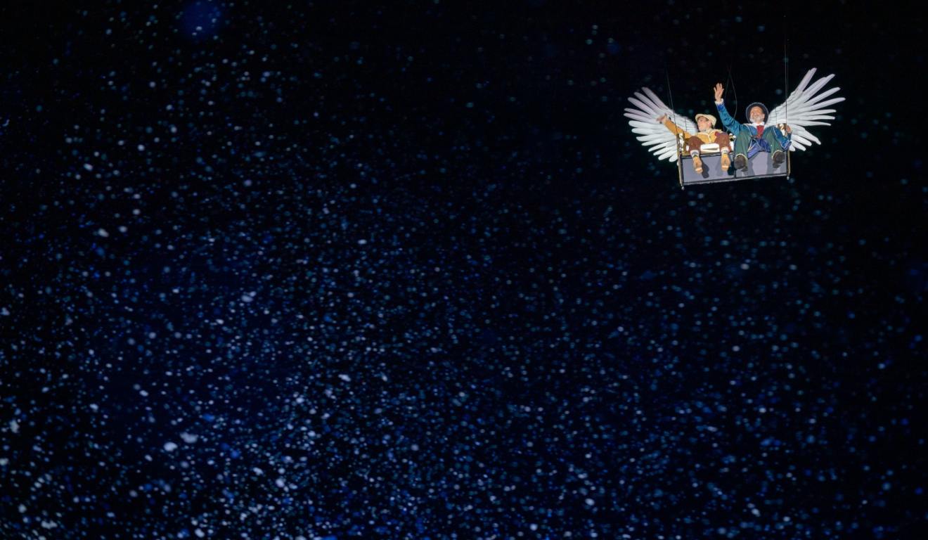 Personagens no céu.