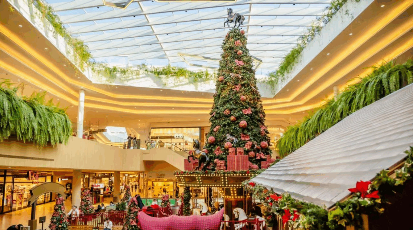 decoração de Natal do Jockey Plaza Shopping