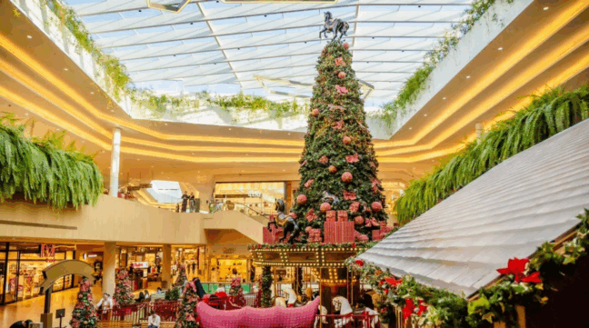 decoração de Natal do Jockey Plaza Shopping
