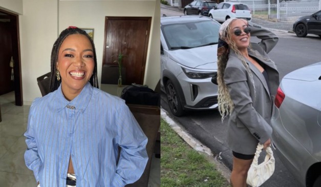 colagem com fotos de odara Victor Moreira, vítima de feminicidio