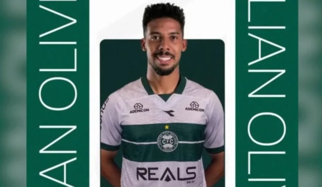 Willian Oliveira foi anunciado como novo reforço do Coritiba.