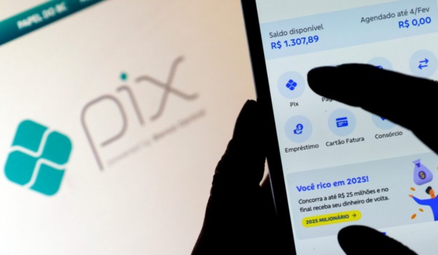 Aplicativo de banco demonstra funcionalidade do Pix