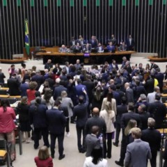 Plenário da Câmara dos Deputados durante votação do PL da Dosimetria