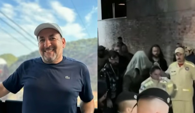 Comerciante Antônio Carlos Antunes foi baleado por policial civil em bar de Curitiba. Homem deixou local escoltado pela polícia