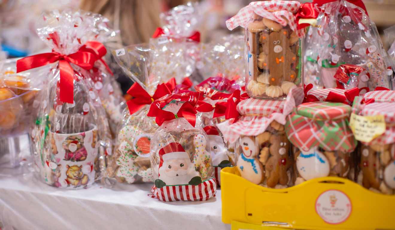 Biscoitos natalinos na feira da praça Osório