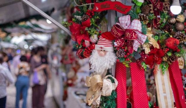 Feira de Natal da Praça Osório, no Centro de Curitiba