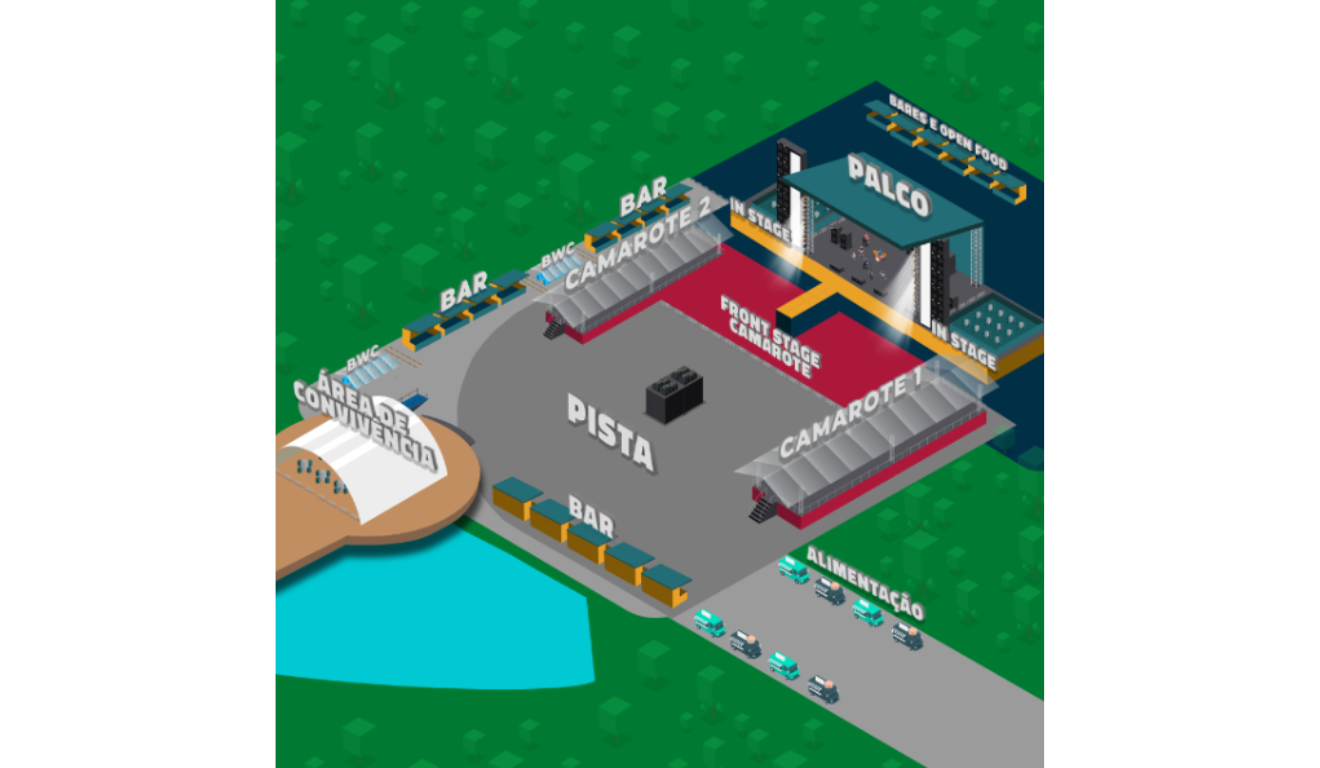 Mapa de setores Prime Rock Brasil.