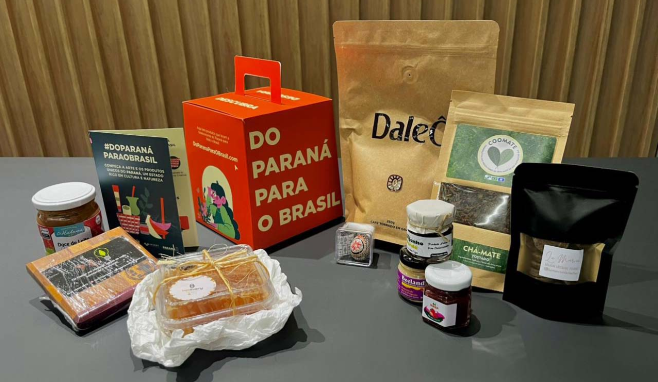 Produtos paranaenses que estarão em vitrine especial da Shopee a partir de segunda-feira (8)