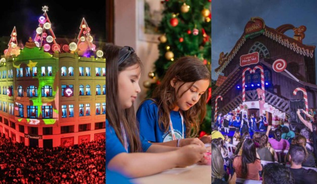 Colagem com opções para o natal.